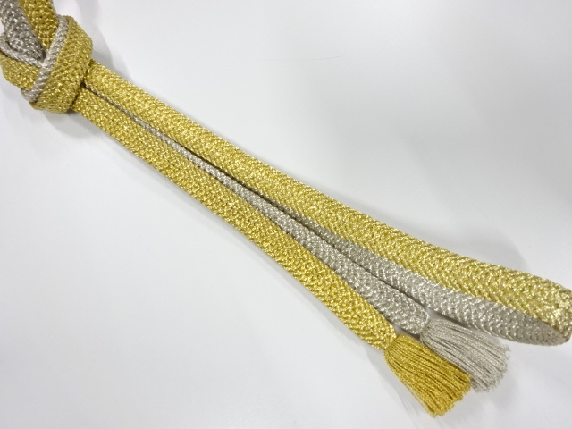 正絹　撚り房　手組帯締め